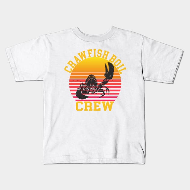 Crawfish Boil Crew Gift Kids T-Shirt by Magic Arts